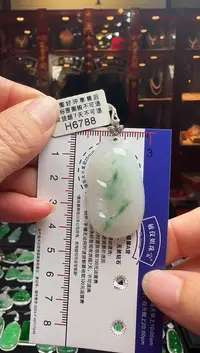 【闪购商品】翡翠颈饰18K金镶嵌H6788如意