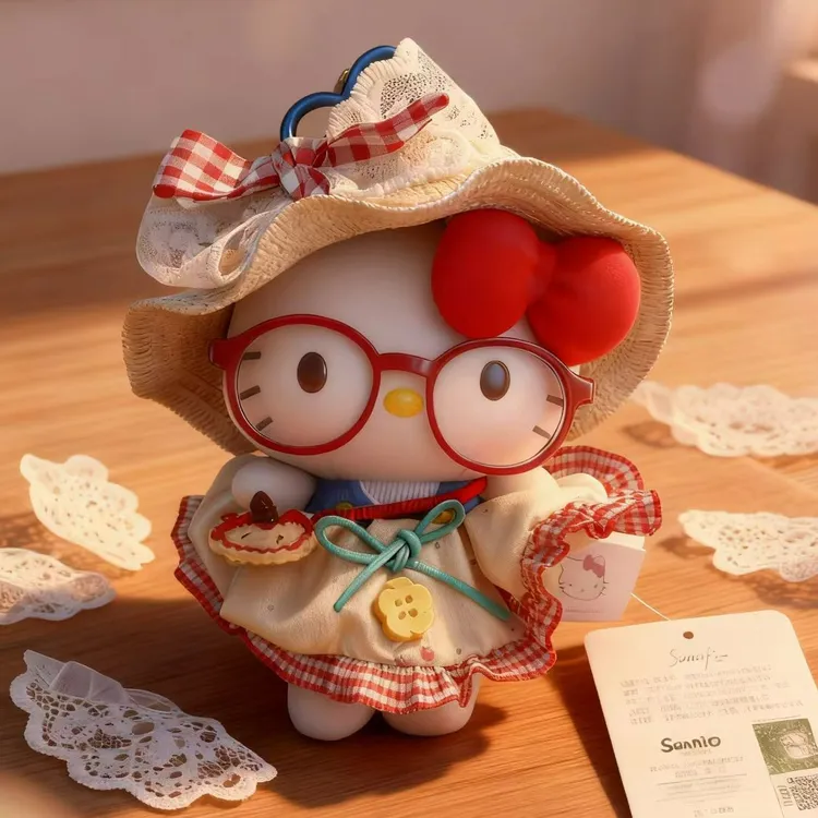 【经典单个】正版hello kitty包包挂件毛绒公仔KT猫挂件汽车挂饰