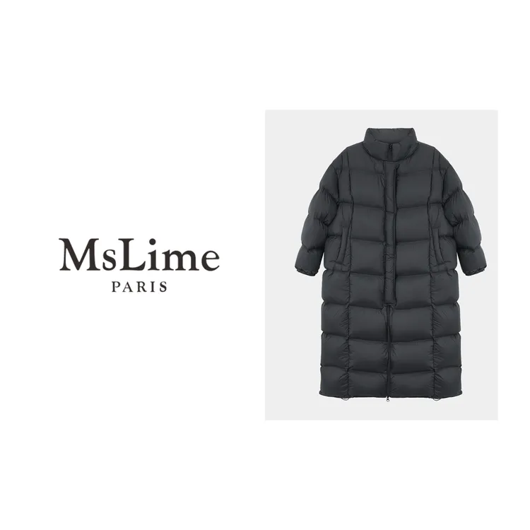  王嬛嬛MsLime【飞驰】简约廓形长款90%白鹅绒服 HD2C0876秋冬服装