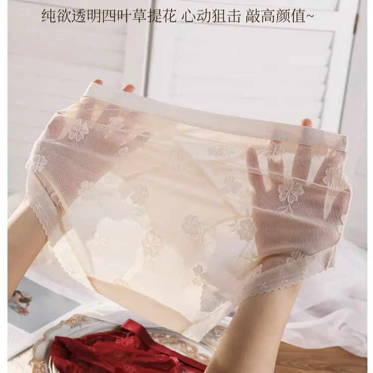 法式蕾丝镂空内裤-344