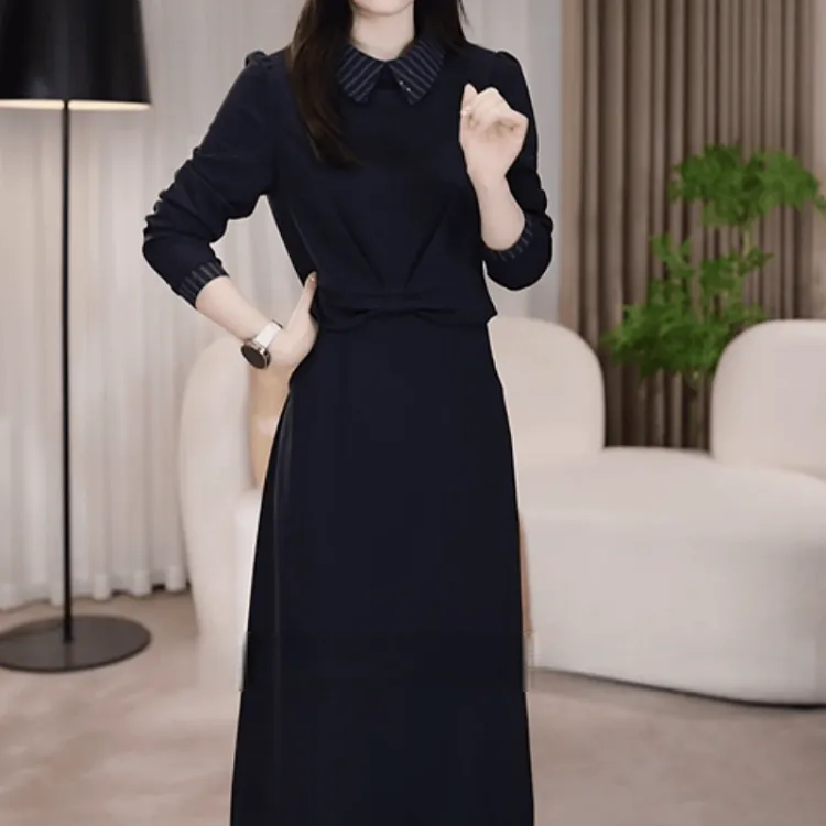  A810【连衣裙】2025早秋新款时尚优雅气质显瘦减龄休闲百搭连衣裙