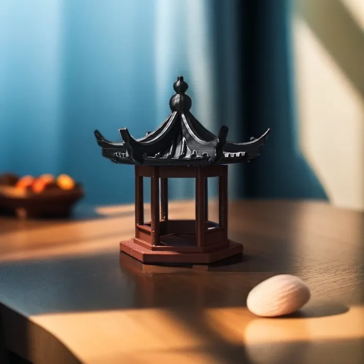 六角【单层亭】假山造景摆件装饰