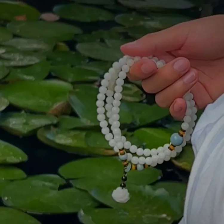 【师傅同款念珠】禅修108颗吉祥清莲