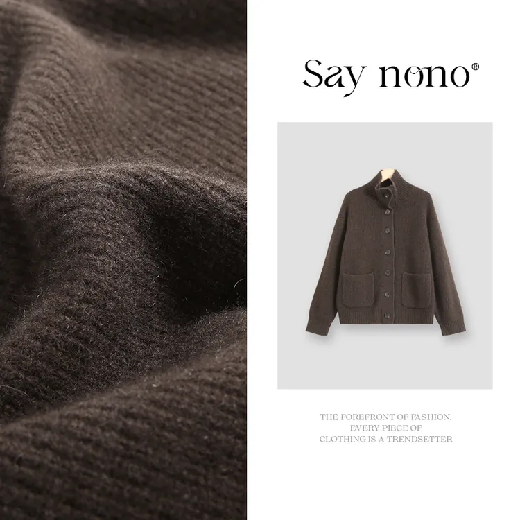 懒猫nono│Saynono 100牦牛绒开衫针织衫/XXZS31509