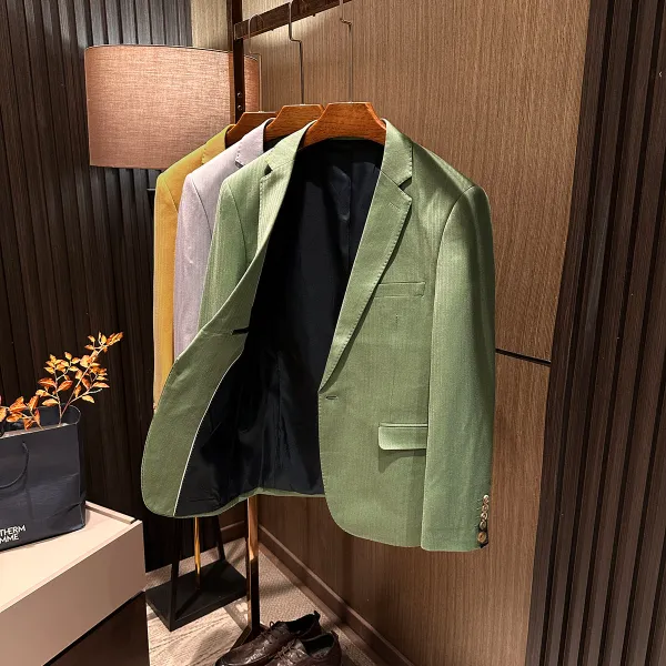 【腔调有感 现代都市风】2025秋装新款男士纯色百搭休闲西服小西装