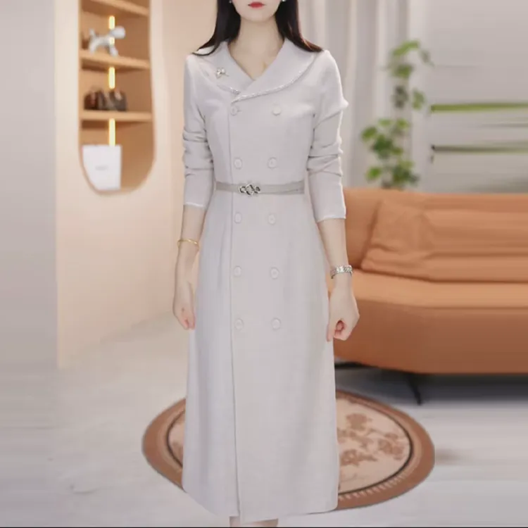 【靓颜铭气质减龄连衣裙】LY157 时尚优雅洋气简约大气修身收腰显瘦