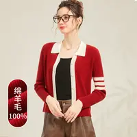 100%绵羊毛女式羊毛衫25DAK0758