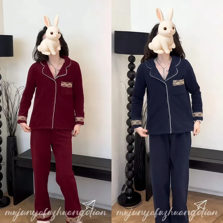 高端时髦洋气超好看睡衣套装秋冬新款松弛感百搭减龄显瘦上衣裤子