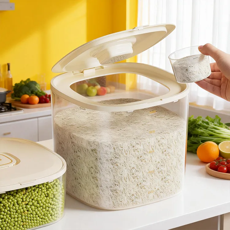 20斤装米桶家用食品级防虫防潮密封五谷杂粮收纳盒面粉盒储粮桶