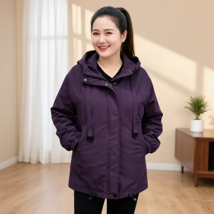 大码加肥冲锋衣连帽外套CRSS