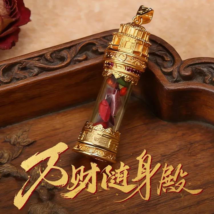 铜合金珐琅吊坠 随身殿民族风吊坠时尚设计饰品项链【1648】商品图