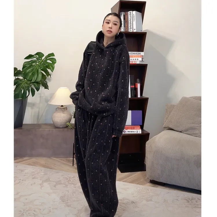 ZUOXIAOQI小彩旗绒绒套装22（衣长66-74/裤长106-110/胸围128-144）