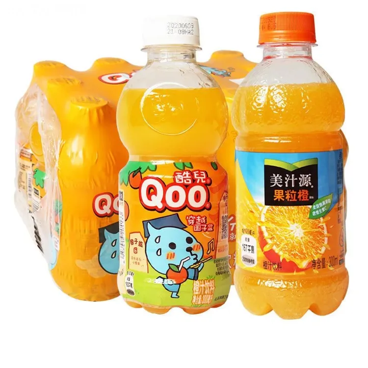 300ml*6瓶】美汁源果粒橙酷儿迷你小瓶果味饮料迷你整箱橙汁饮品