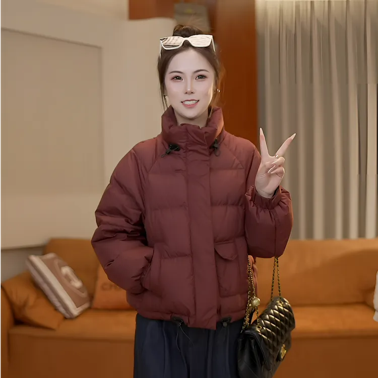 宠粉 高品质2025新款羽绒服女短款宽松韩版休闲减龄显瘦气质外套