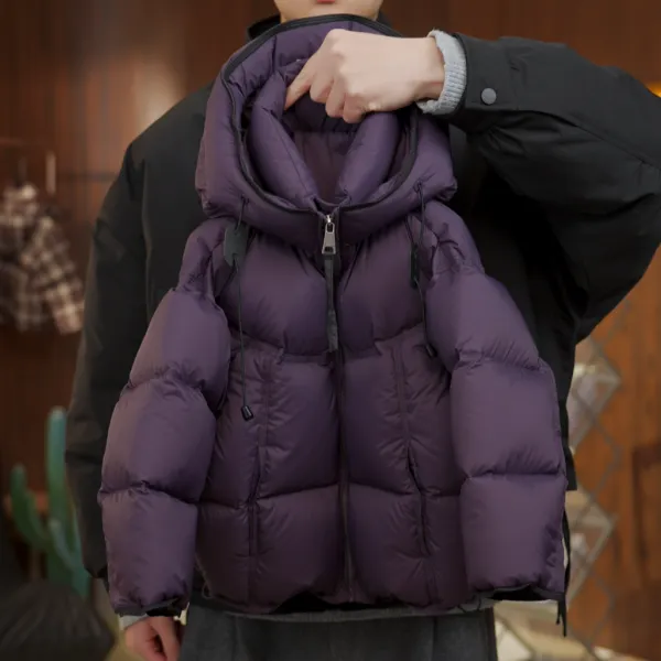 【Nice】2025保暖冬季儿童百搭时尚原创连帽羽绒服加厚亲子装户外