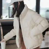 新款L型短款时尚宽松保暖外套休闲百搭短款羽绒服