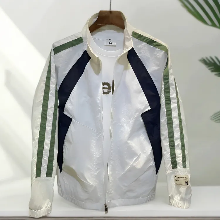 春夏季速干防晒外套男士时尚百搭休闲宽松防水翻领夹克上衣情侣款