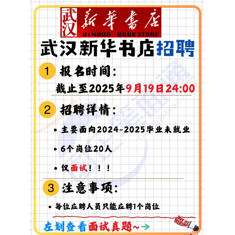 武汉新华书店面试参考资料
