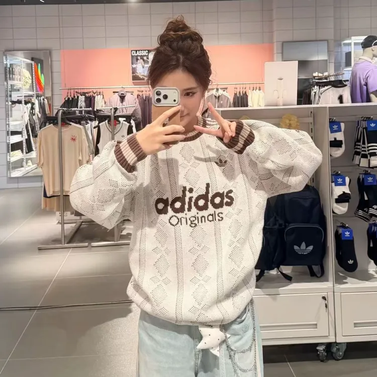 ADIDASU SWEATSHIRT休闲舒适新款时尚针织运动衫KS5956 X