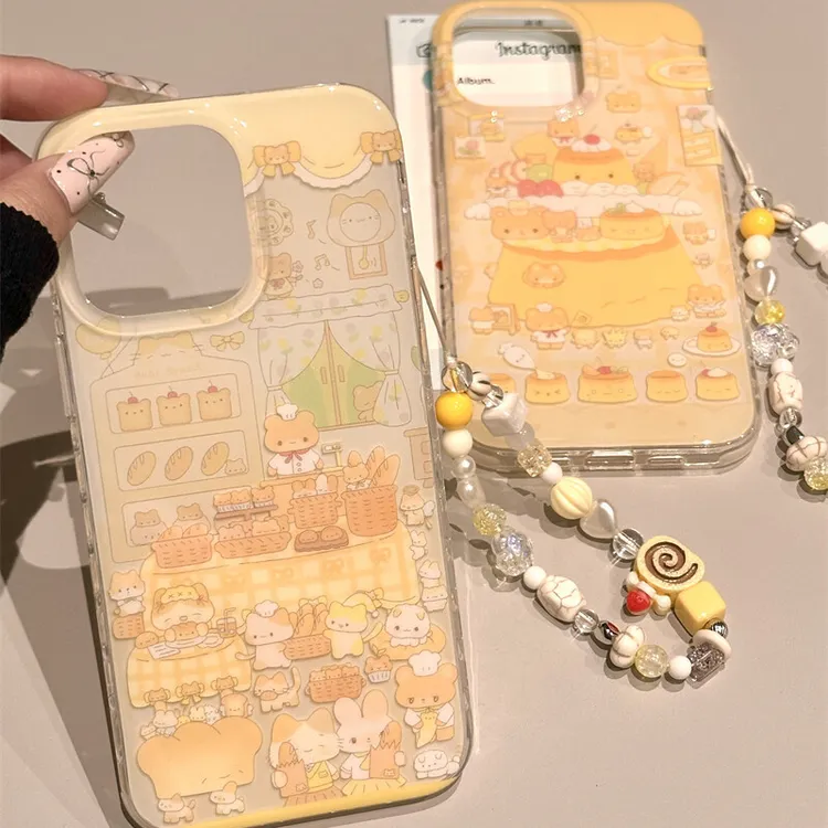 壳望面包小猫适用苹果华为vivo小米oppo女iphone15/16/14手机