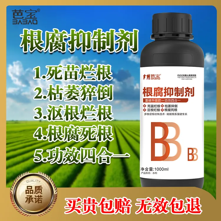 芭宝根腐抑制剂农作物根腐烂根黄叶催生新根 僵苗黄叶品质水溶肥商品图