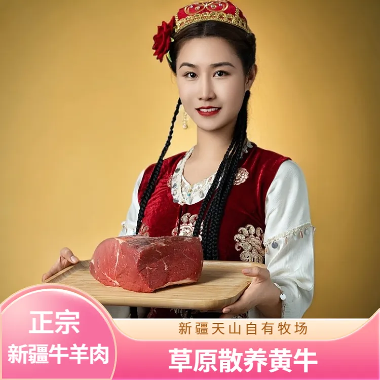 【今日活动】后腿肉 新疆草饲溜达牛 黄膘牛肉 顺丰包邮 4/6斤