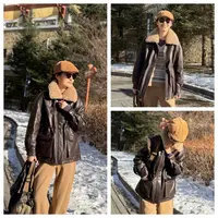 无垠海岸 羊皮鹅绒服