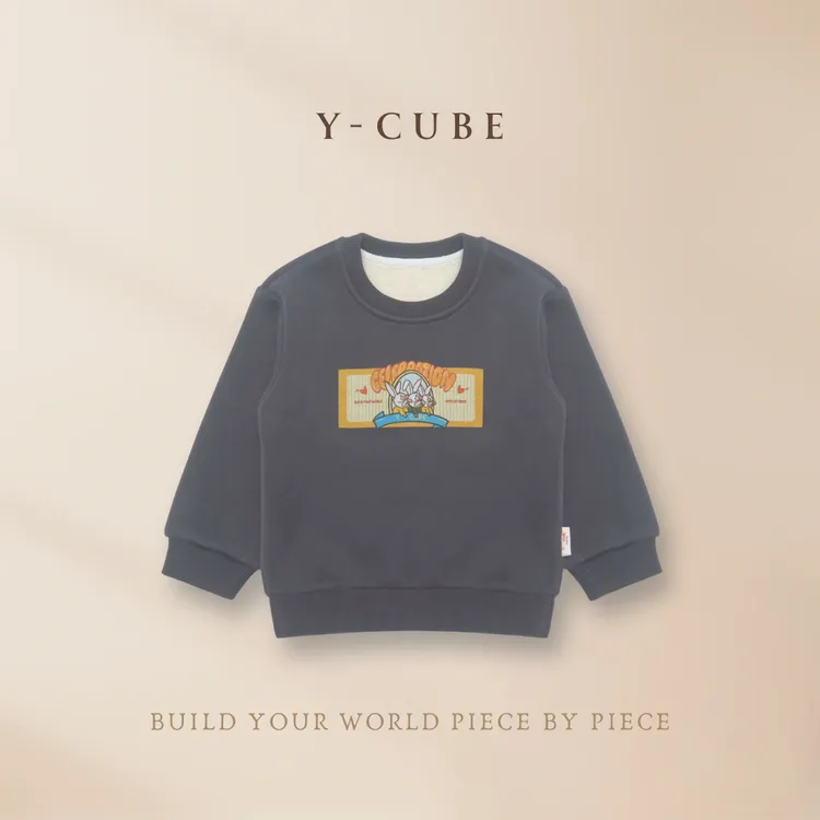 Y-CUBE查理家族 -「萌兔嘉会」童趣加绒卫衣