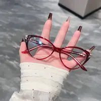江南印象 高品质猫眼时尚镶砖装饰镜防蓝光显年轻老花镜女