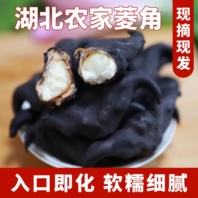 湖北菱角新鲜老菱角粉糯香甜新鲜嫩菱角湖北特产菱角新鲜现货现发