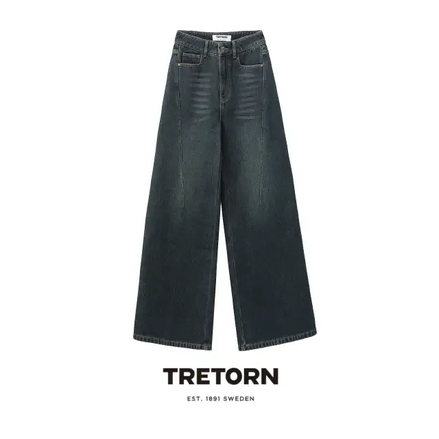 TRETORN【瑞典品牌】长裤直筒裤休闲女装垂感时尚深色裤