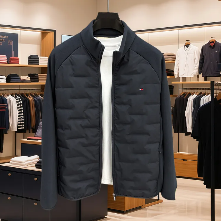 Tommy汤米男士立领棉服夹克秋冬季新款轻薄保暖棉衣休闲百搭外套