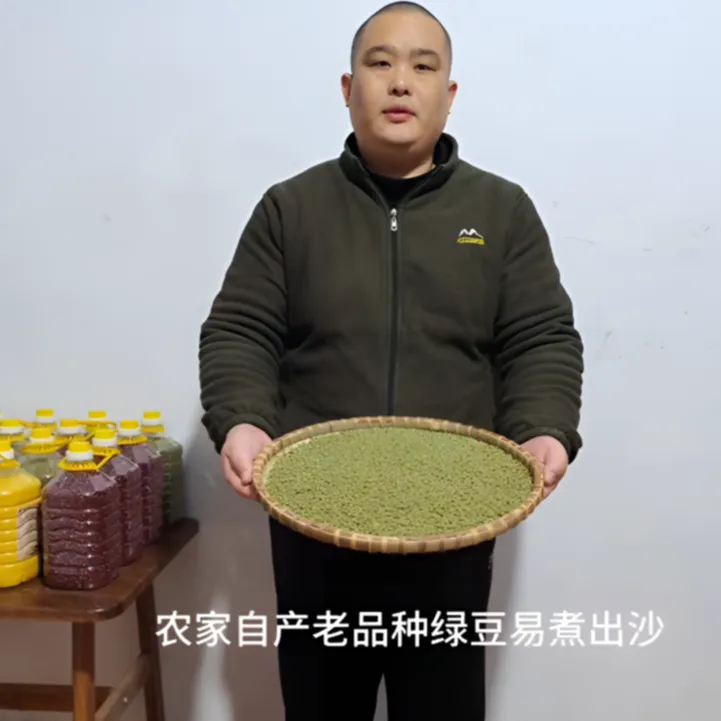 2025年农家自种老品种新毛绿豆软糯好煮出沙新豆生豆芽