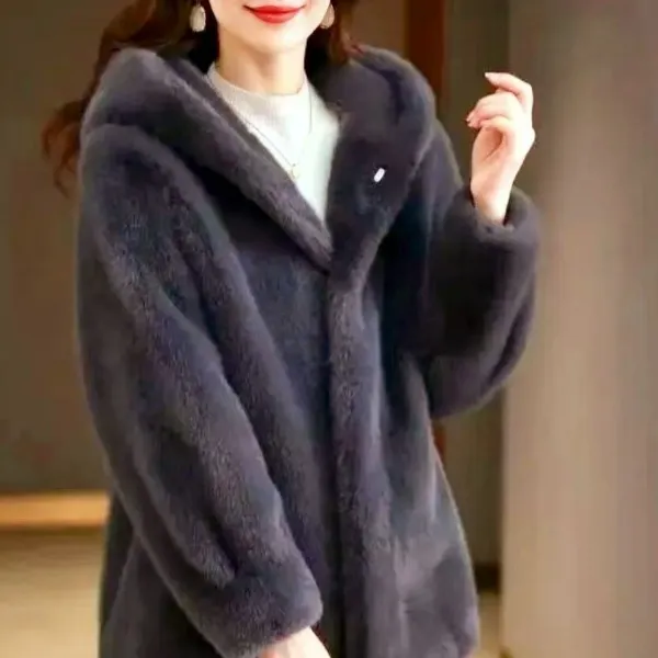 2025反季新款70身长连帽女士外套2561