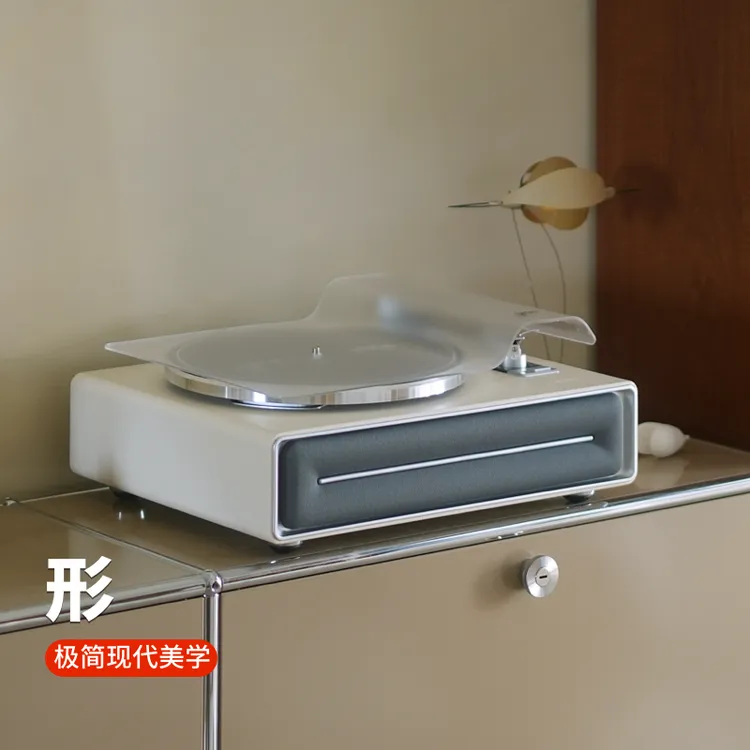 唱片机音响一体机2025最新款 赛塔林SEVIA欧式皮质唱片机家居音响