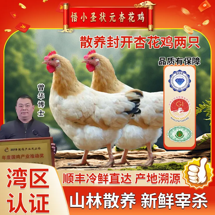 弘扬忠孝大促：悟小圣出品充满健康(150天产蛋初期) 包冰率25%-30%