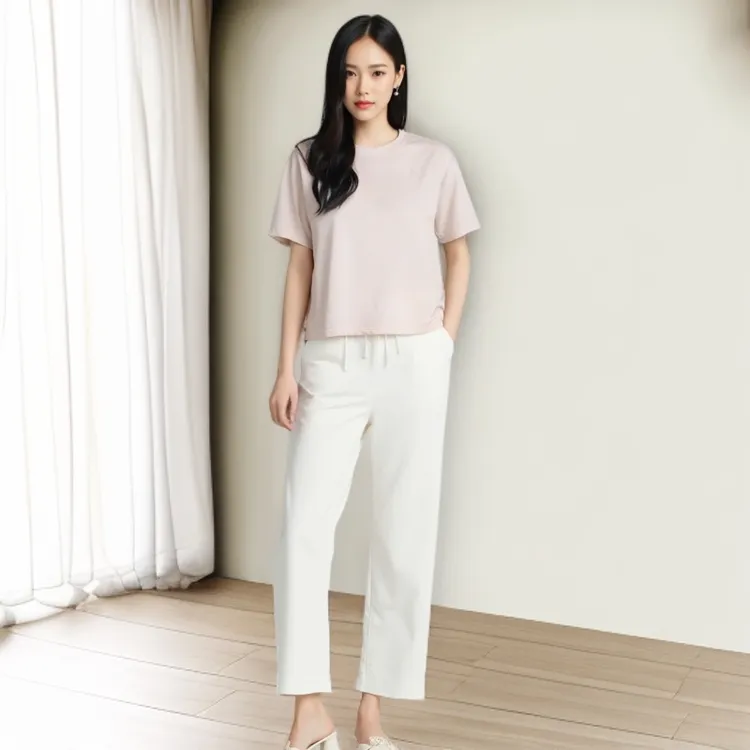 甜美短袖T恤宽松白色夏装时尚爆款显瘦休闲系百搭衣服女正肩t恤