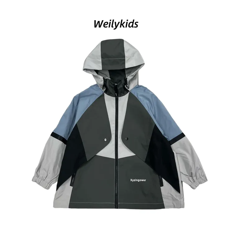 (都市探索者）2025中大童青少年秋季新款户外冲锋衣外套106