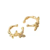 合金合成锆石耳饰 阿玛施AMASS百搭简约经典法式温柔气质耳饰轻奢