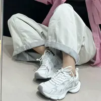 2025新款轻便软厚底网面透气百搭老爹鞋女休闲鞋16-218