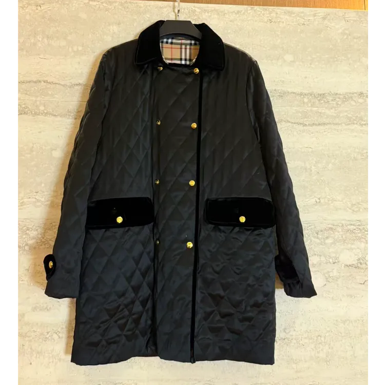 TANTAN 宽松休闲时尚中长款秋冬棉服外套3507