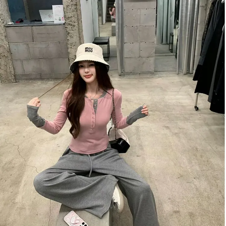 2025秋季新款时尚套装气质显瘦洋气休闲百搭性感辣妹外穿上衣长裤