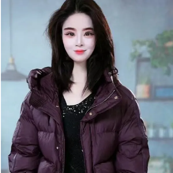 时尚爆款韩版气质潮流保暖羽绒服M-3XL