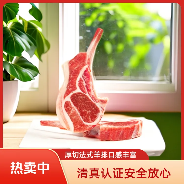优选【额尔敦】锡林郭勒草原鲜嫩羔羊法式羊排煎烤皆可