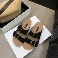 防滑外穿厚底博肯鞋半拖鞋