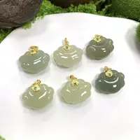 和田玉S925如意锁FL05@多样性发其一CP配绳