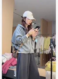 九佳宽松松弛感慵懒液态廓形重磅果冻棉外套43D11女装