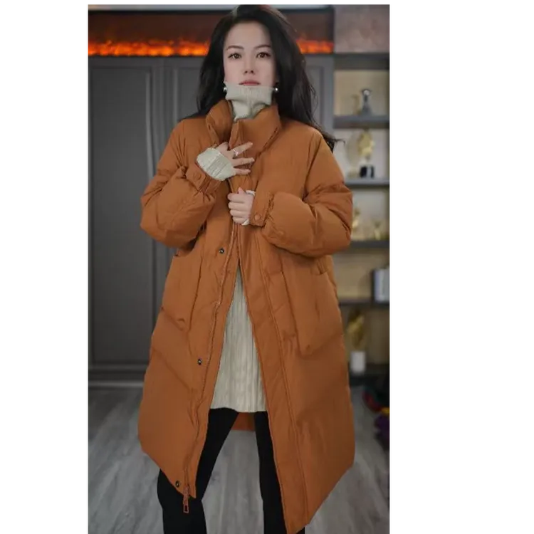 新款爆款2025女中长款羽绒服正品休闲宽松时尚8917