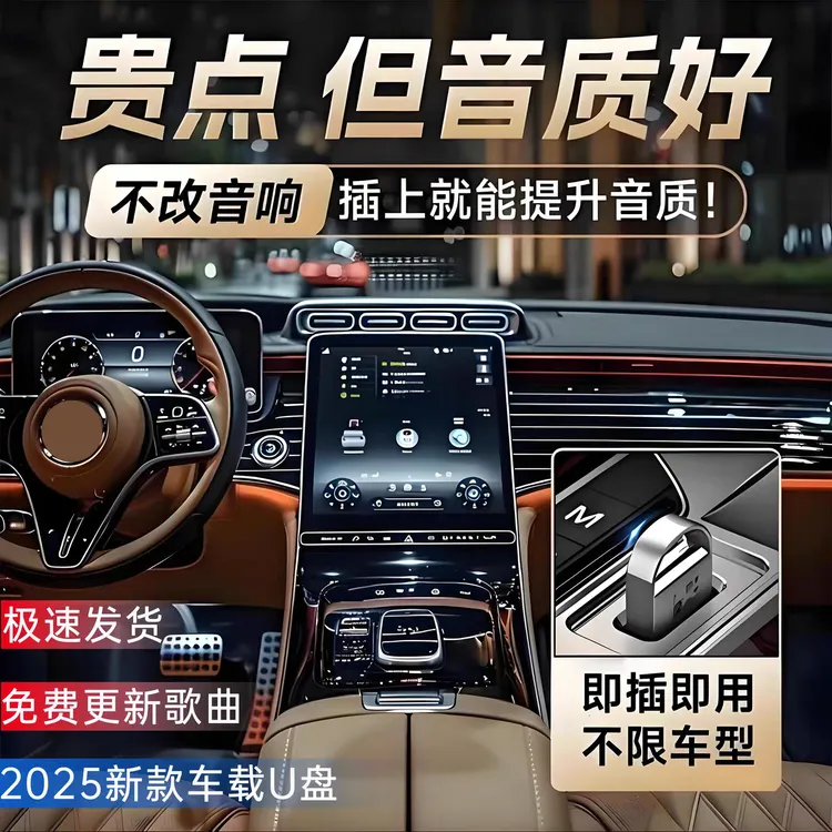 2无损高音质经典怀旧金曲即插即用无延时无卡顿黑胶音质汽车u盘