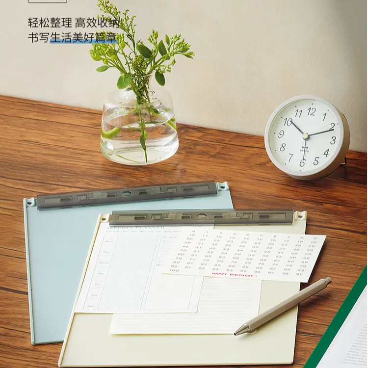 LIHIT LAB.喜利·Mutual超薄可站立书写竖式板夹A4便携手持写字板